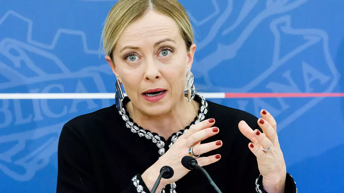 Ministerpräsidentin Giorgia Meloni ist vom Projekt für eine «Neue Seidenstraße» offenbar nicht mehr überzeugt. - Bild: Roberto Monaldo/LaPresse/AP/dpa