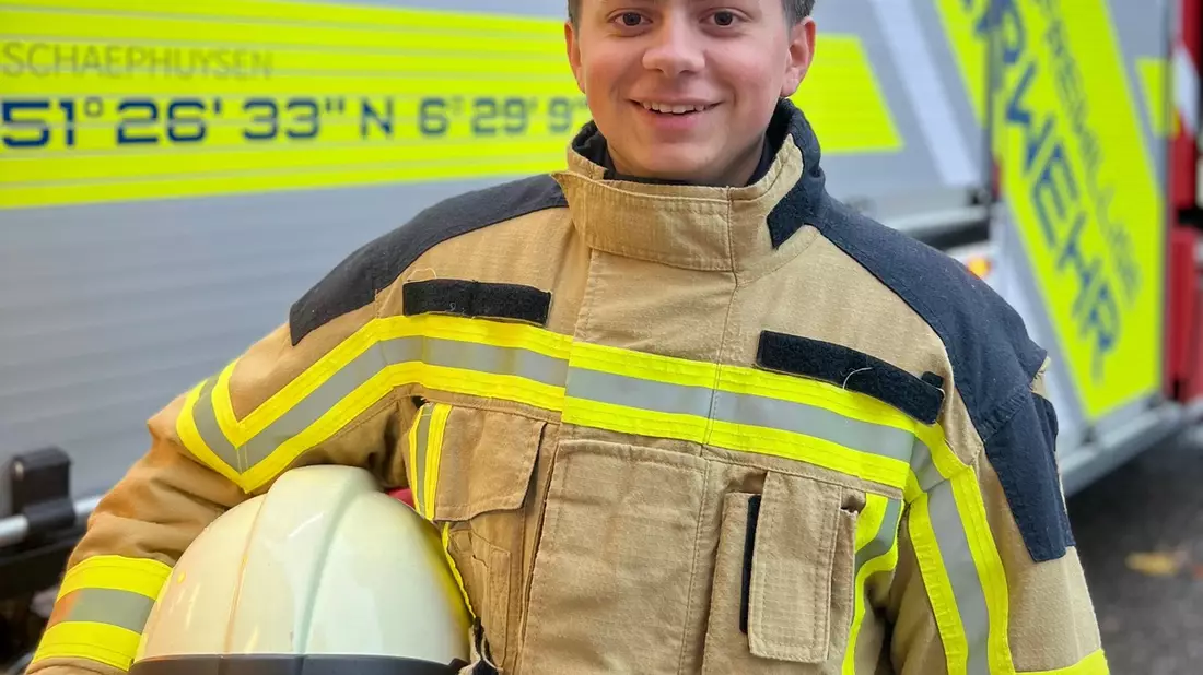 FW Rheurdt: Noel Gabriel: Die erste Einsatzkraft mit Ursprung in der Kinderfeuerwehr - Bild: presseportal.de