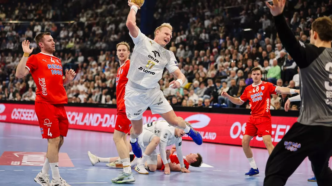 Die Kieler holten sich in letzter Sekunde den siebten Sieg in der Champions-League-Vorrunde. - Bild: Frank Molter/dpa