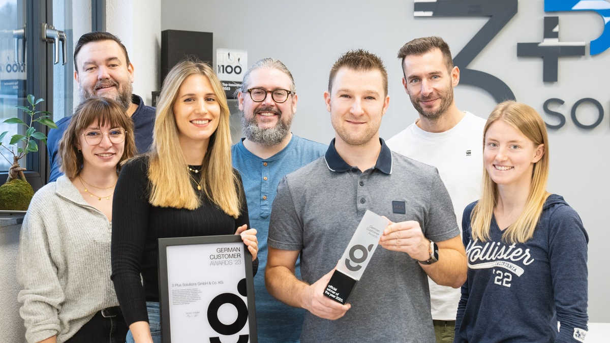 3 Plus Solutions erhält German Customer Award für hohe Kundenzufriedenheit - Foto: presseportal.de