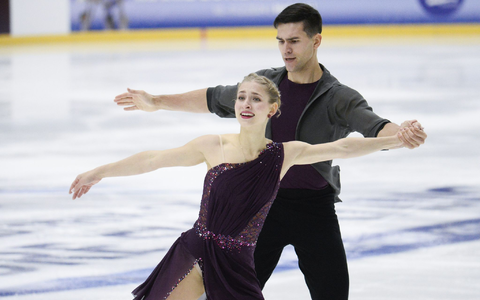Minerva-Fabienne Hase und Nikita Volodin in Aktion. - Foto: Mikko Stig/
          /dpa