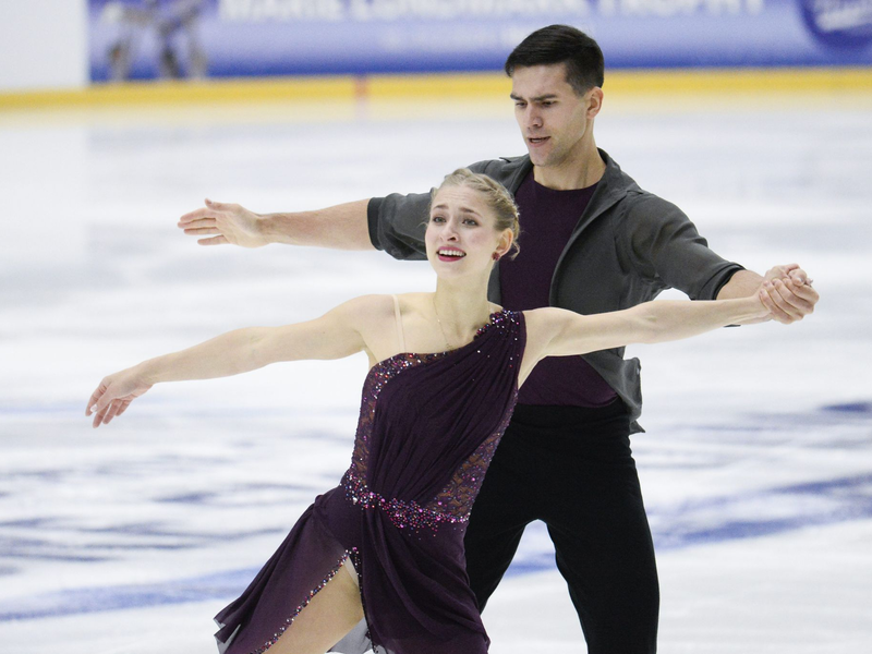 Minerva-Fabienne Hase und Nikita Volodin in Aktion. - Foto: Mikko Stig/
          /dpa