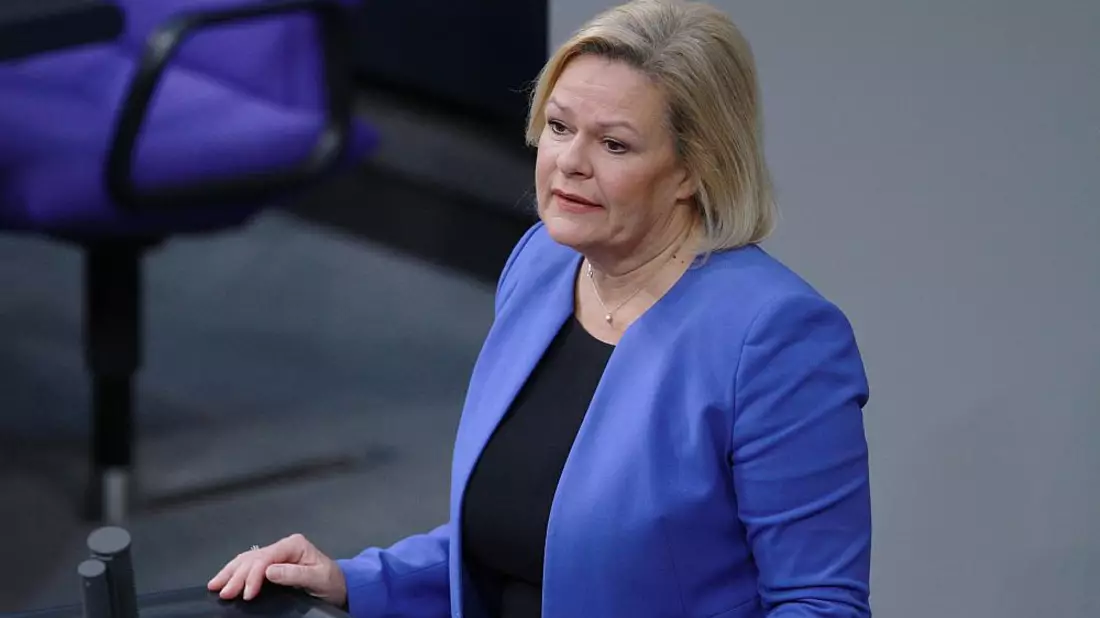 Nancy Faeser (Archiv) - Bild: über dts Nachrichtenagentur
