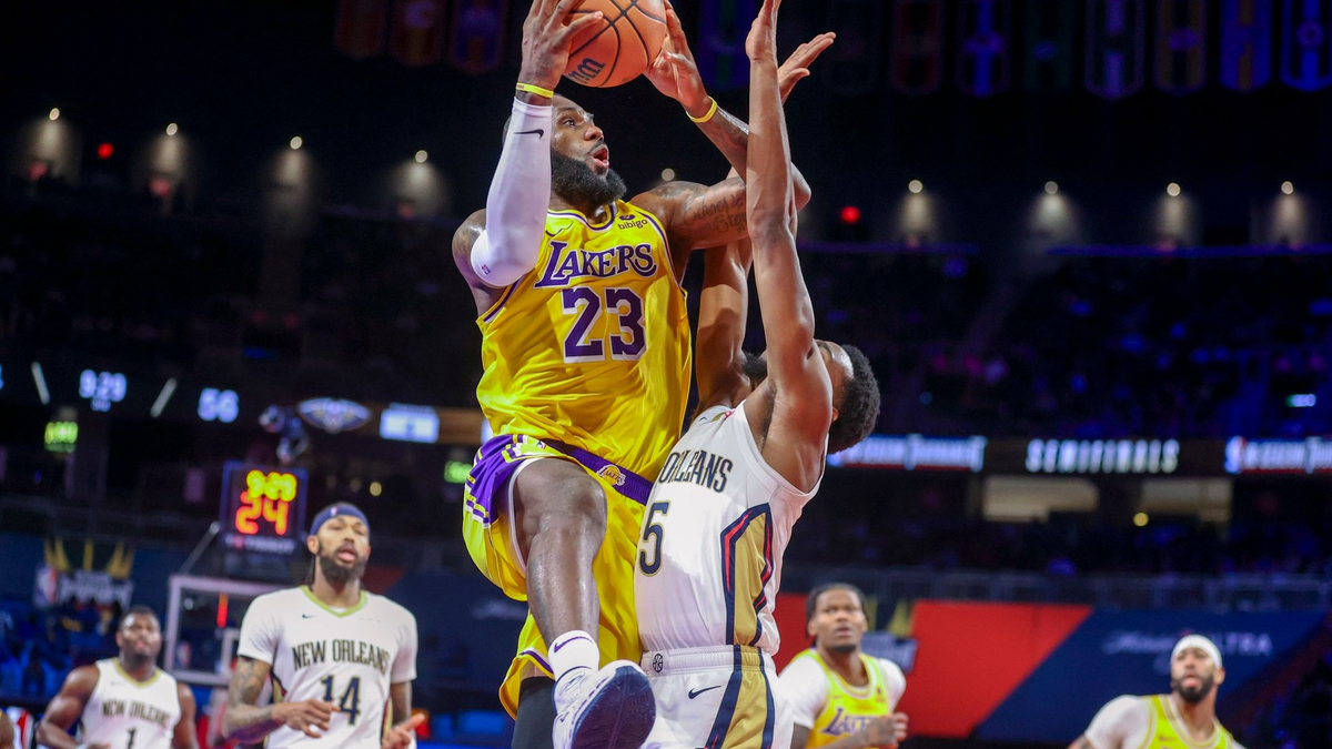 Ist zum 20. Mal ins All-Star-Team der Liga gewählt worden: LeBron James. - Foto: Ian Maule/AP/dpa