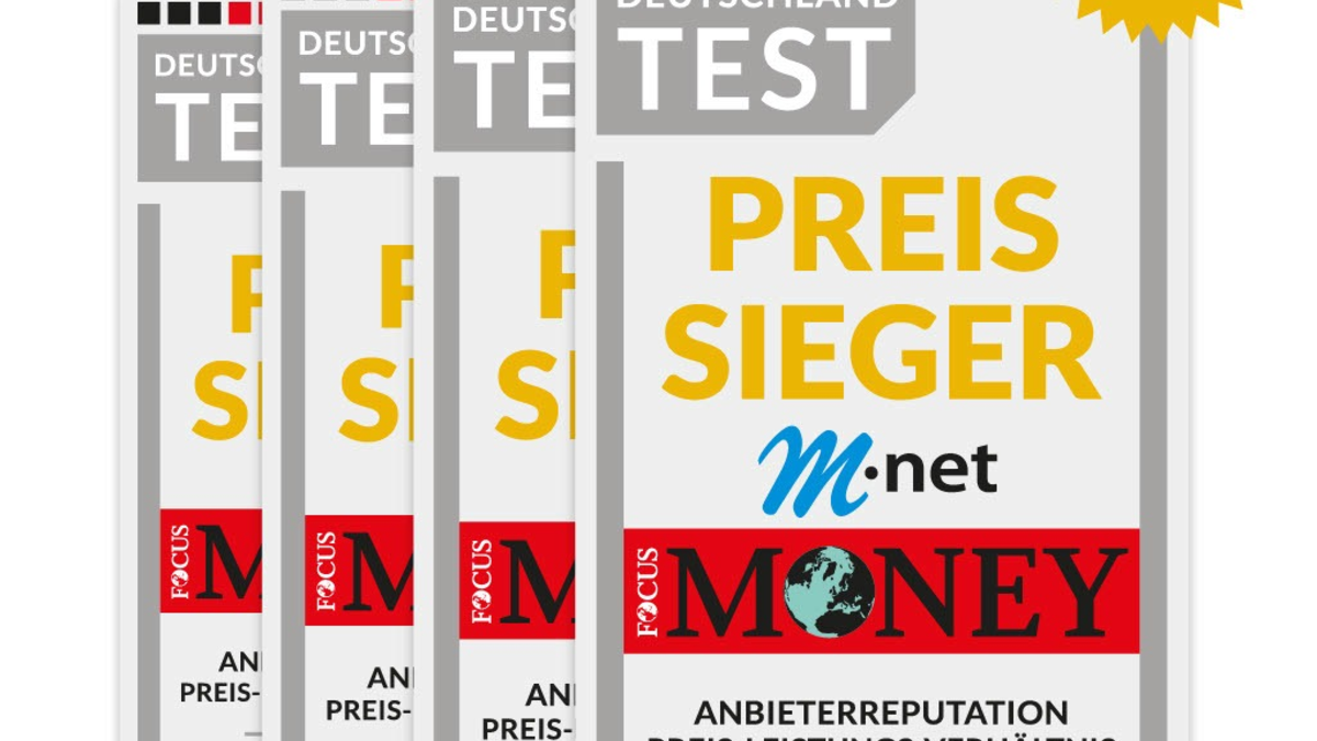 M-net ist Preis-Sieger 2023 im deutschen Telekommunikationsmarkt / Zum vierten Mal in Folge bester Anbieter bei Studie von FOCUS Money - Foto: presseportal.de
