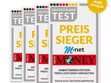 M-net ist Preis-Sieger 2023 im deutschen Telekommunikationsmarkt / Zum vierten Mal in Folge bester Anbieter bei Studie von FOCUS Money - Foto: presseportal.de