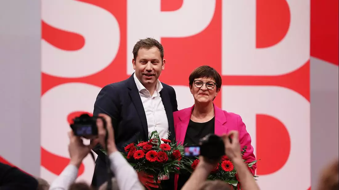 Lars Klingbeil und Saskia Esken am 08.12.2023 - Bild: über dts Nachrichtenagentur