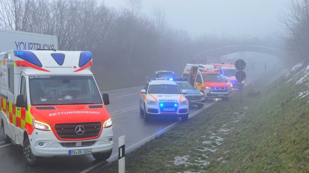 FW Stockach: Brandmeldeanlage und Verkehrsunfall - Foto: presseportal.de