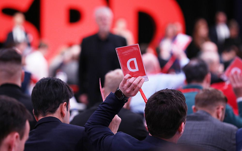 Abstimmung auf SPD-Parteitag im Dezember 2023 - Foto: über dts Nachrichtenagentur