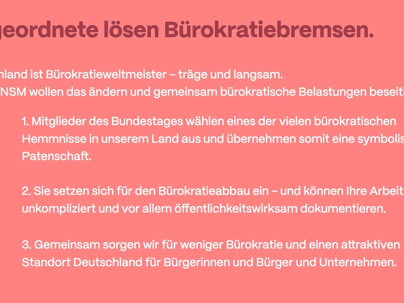Um das Bürokratiemonster zu besiegen: INSM kombiniert Tinder und Abgeordnetenwatch / Das neue Bürokratie-Paten-Portal ist da - Foto: presseportal.de