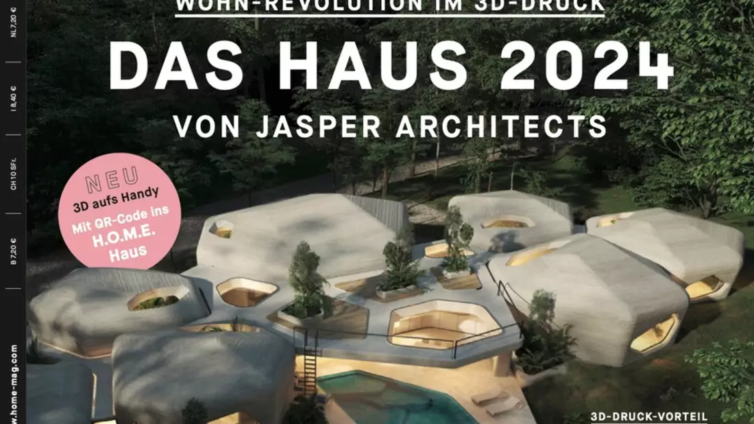 Das H.O.M.E. Haus 2024 von JASPER ARCHITECTS: Ein Natur-Nest-Erlebnis in 3D-Drucktechnologie - Bild: presseportal.de
