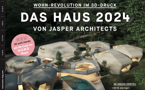 Das H.O.M.E. Haus 2024 von JASPER ARCHITECTS: Ein Natur-Nest-Erlebnis in 3D-Drucktechnologie - Foto: presseportal.de