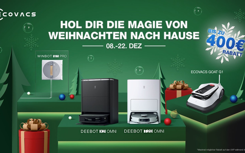 Clever schenken mit ECOVACS / Ein smarter Guide für stressfreie und saubere Festtage - Foto: presseportal.de Clever schenken mit ECOVACS / Ein smarter Guide für stressfreie und saubere Festtage - Foto: presseportal.de