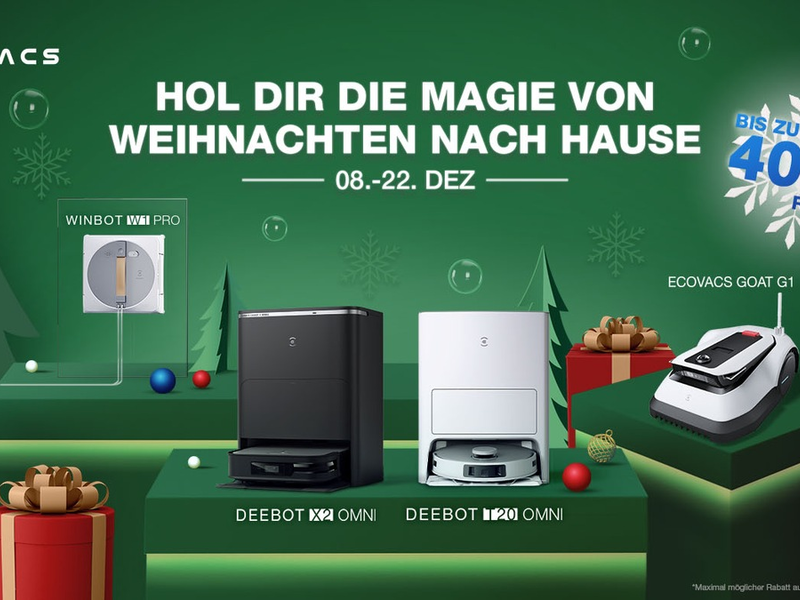 Clever schenken mit ECOVACS / Ein smarter Guide für stressfreie und saubere Festtage - Foto: presseportal.de