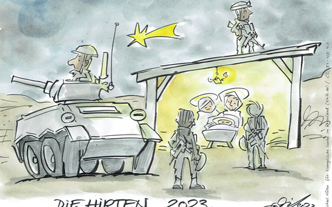 Karikaturen zur Weihnachtszeit - Foto: presseportal.de