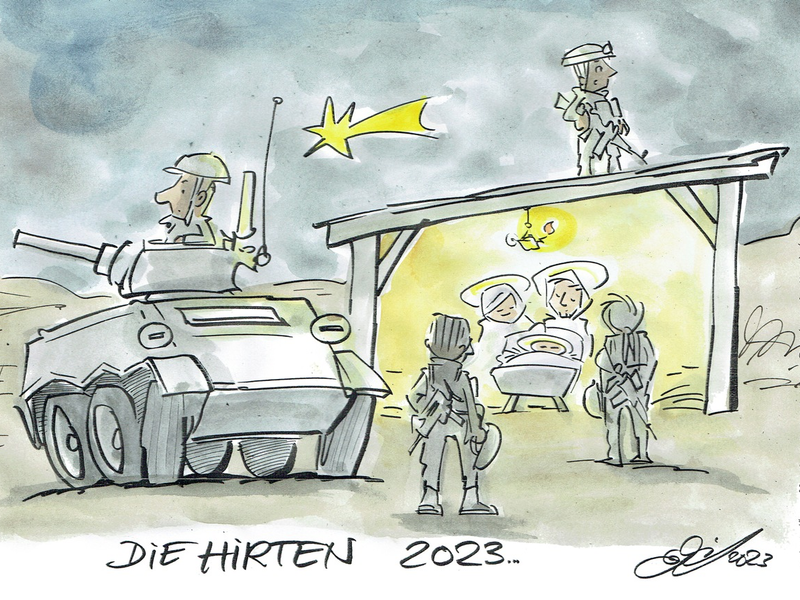 Karikaturen zur Weihnachtszeit - Foto: presseportal.de