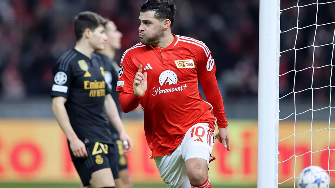 Brachte Union kurz vor der Pause in Führung: Kevin Volland. - Bild: Andreas Gora/dpa