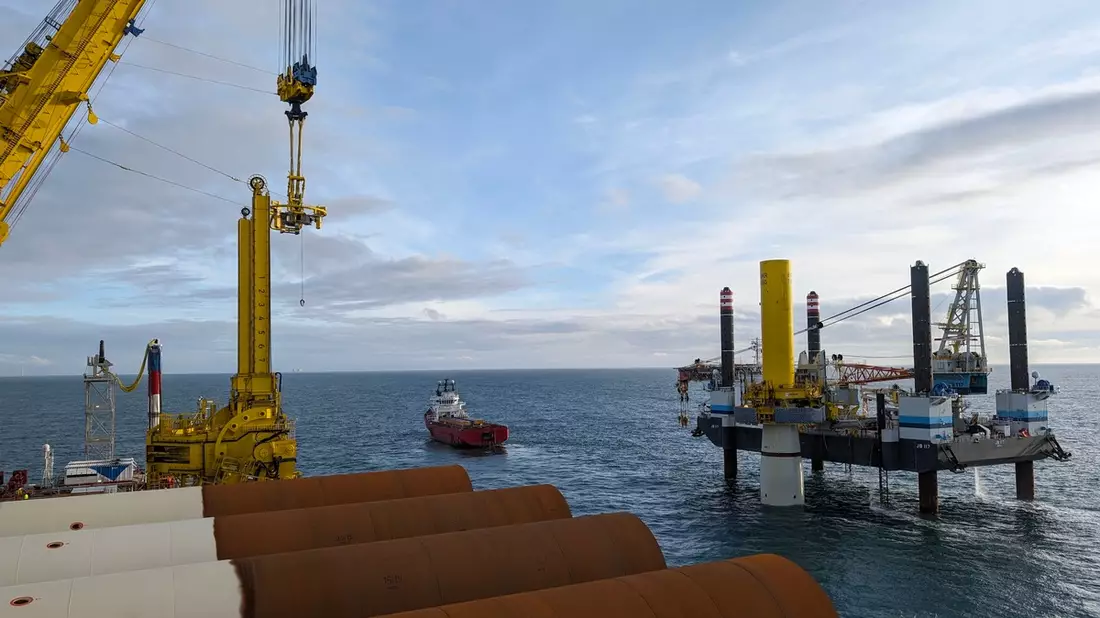 Borkum Riffgrund 3: Installation von größtem deutschen Offshore-Windpark hat begonnen - Bild: presseportal.de