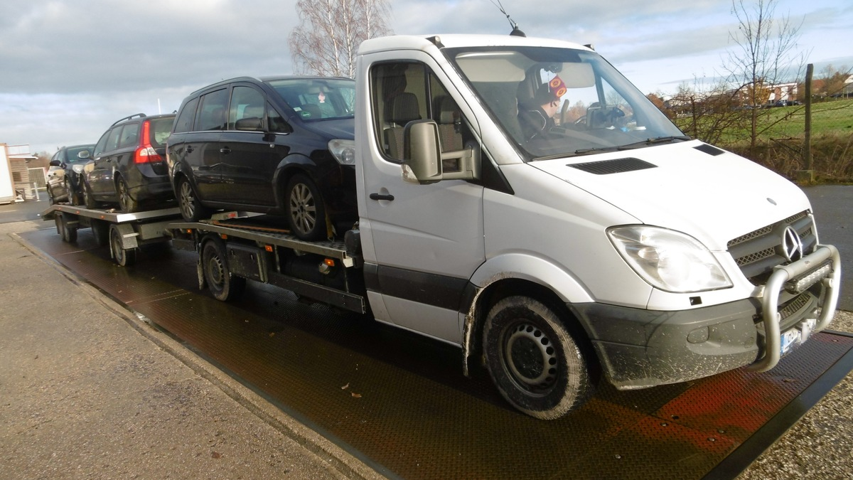 API-TH: Anhängelast um 132% überschritten - Foto: presseportal.de