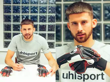 Guglielmo Vicario, Venom Vicario, wählt uhlsport als Torwarthandschuh-Partner - Foto: presseportal.de