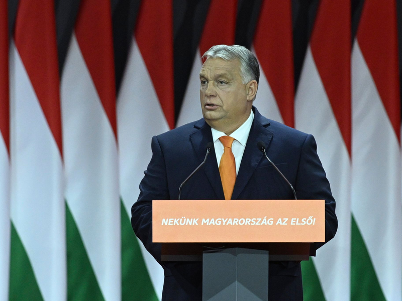Viktor Orban will EU-Entscheidungen für einen Start von Beitrittsverhandlungen mit der Ukraine blockieren. - Foto: Szilard Koszticsak/MTI/AP/dpa