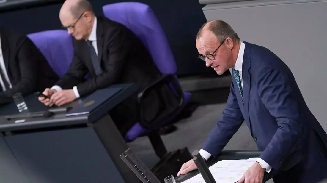 Olaf Scholz, Friedrich Merz am 13.12.2023 - Bild: über dts Nachrichtenagentur