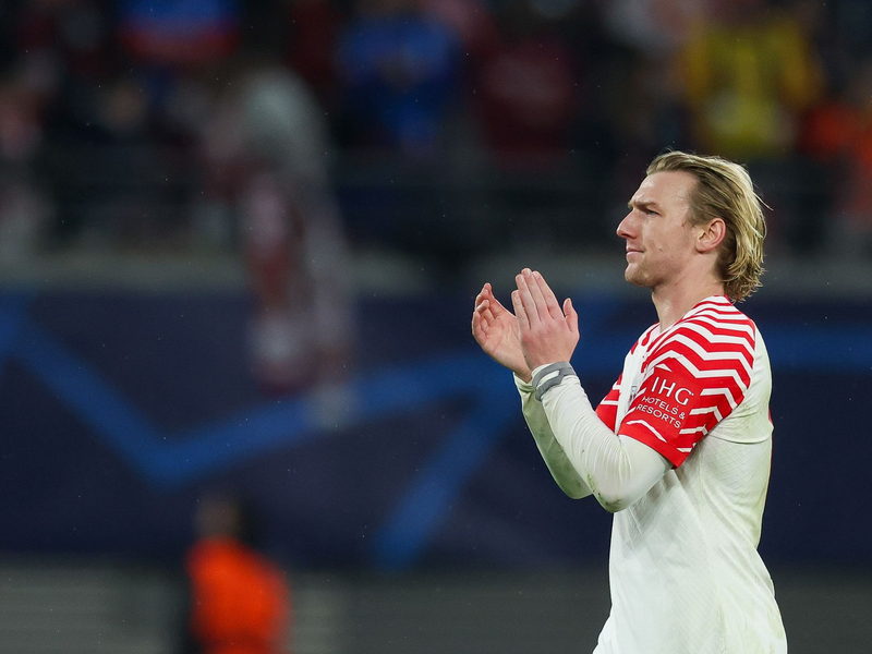 Wird RB Leipzig wohl in Richtung New York verlassen: Emil Forsberg. - Foto: Jan Woitas/dpa