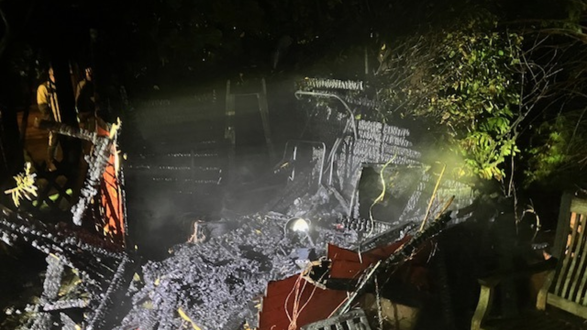 FW-HAAN: Brand einer Gartenlaube - Foto: presseportal.de