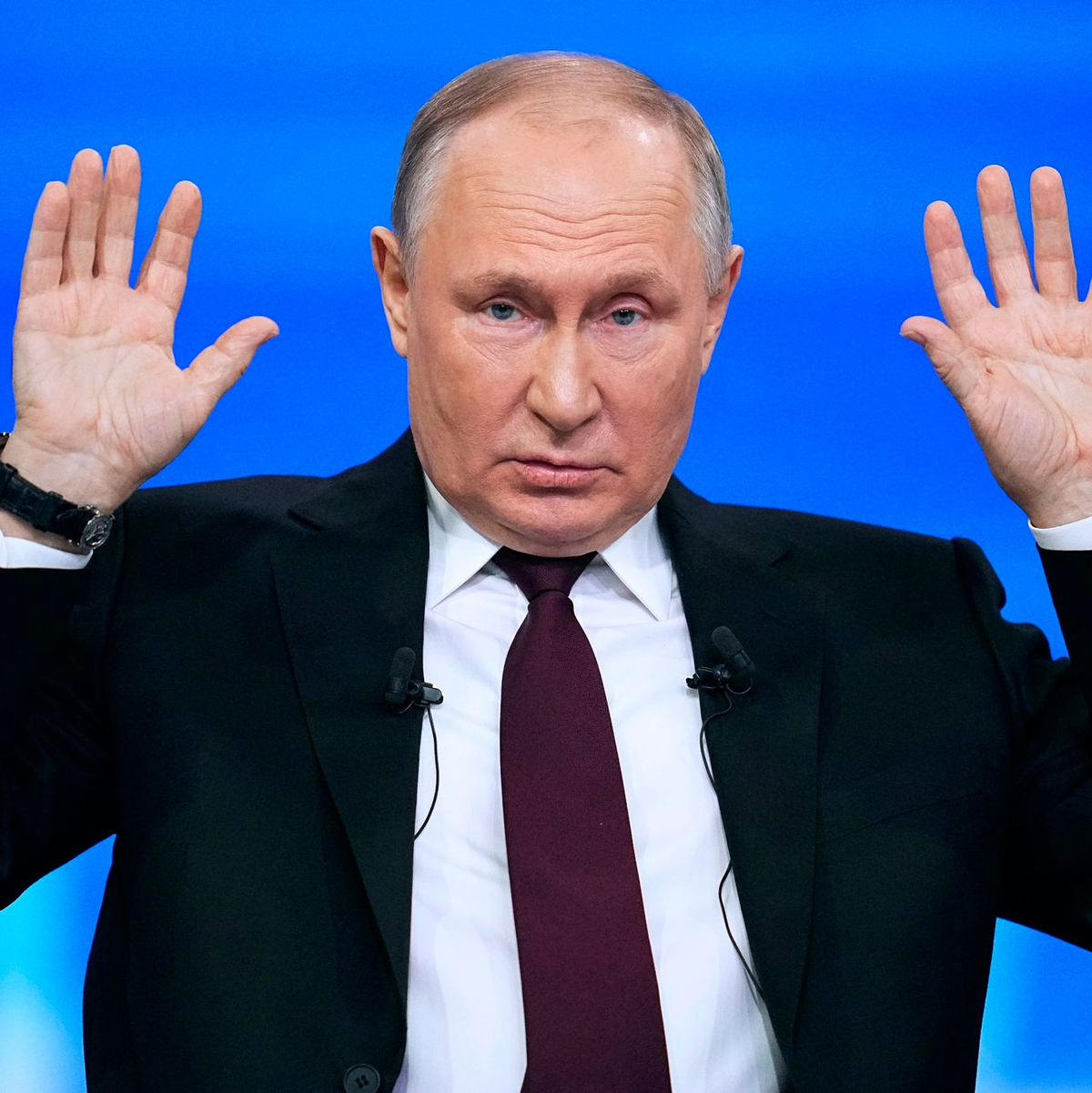 Der russische Präsident Wladimir Putin sieht für seinen Krieg gegen die Ukraine alle bisherigen Ziele weiter in Kraft. - Foto: Alexander Zemlianichenko/Pool AP/dpa
