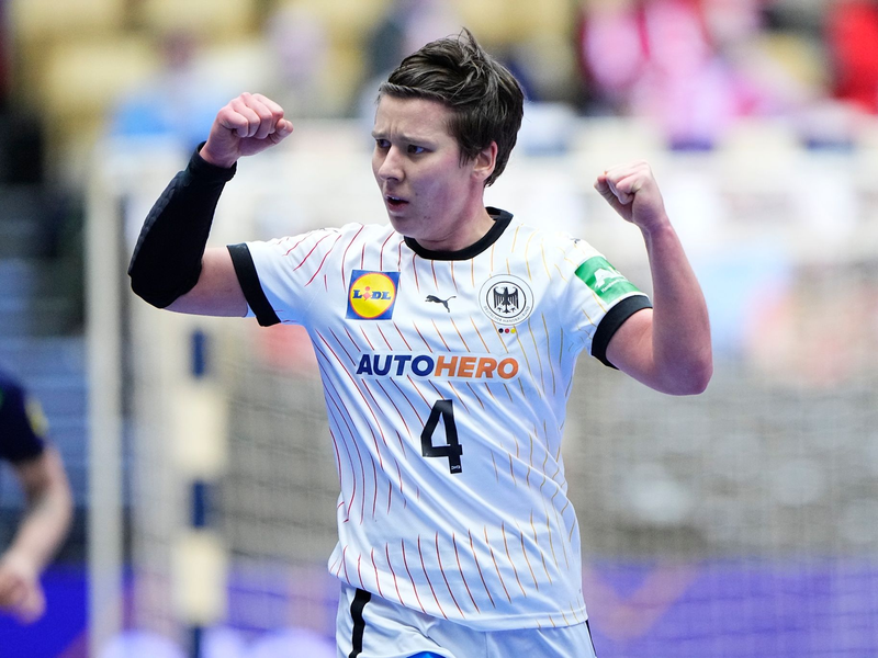 Richtet den Blick nach der deutschen Niederlage gegen Schweden nach vorne: Alina Grijseels. - Foto: Bo Amstrup/Ritzau Scanpix Foto/AP/dpa