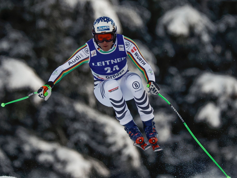 Fuhr in Gröden hinterher: Thomas Dressen. - Foto: Gabriele Facciotti/AP/dpa