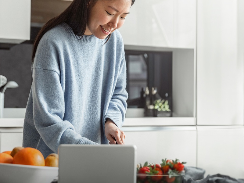 Das Internet als Küchenberater für eine gesunde Kost - Foto: presseportal.de
