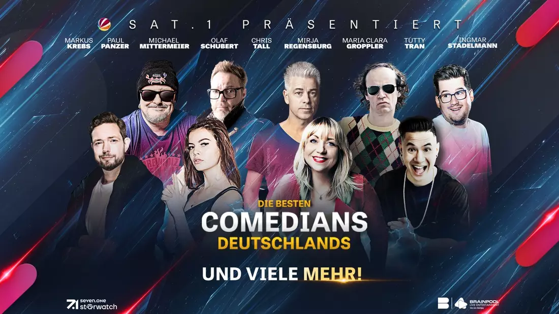 Die besten Comedians Deutschlands - Live: Die erfolgreiche SAT.1-Comedy-Gala geht 2024 auf Tour / Tickets ab sofort erhältlich - Bild: presseportal.de