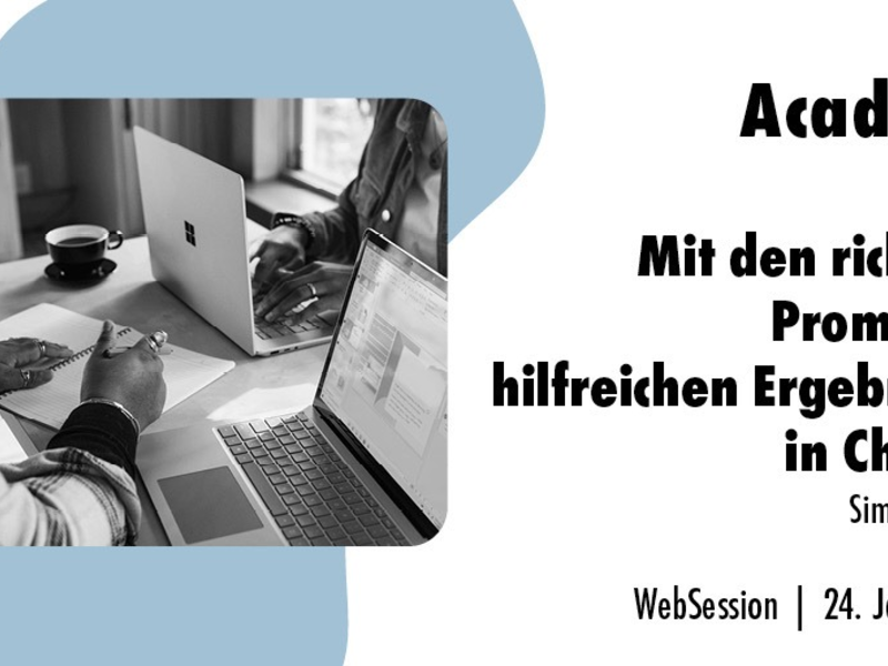 Mit den richtigen Prompts zu hilfreichen Ergebnissen in ChatGPT / Ein Online-Seminar der news aktuell Academy - Foto: presseportal.de