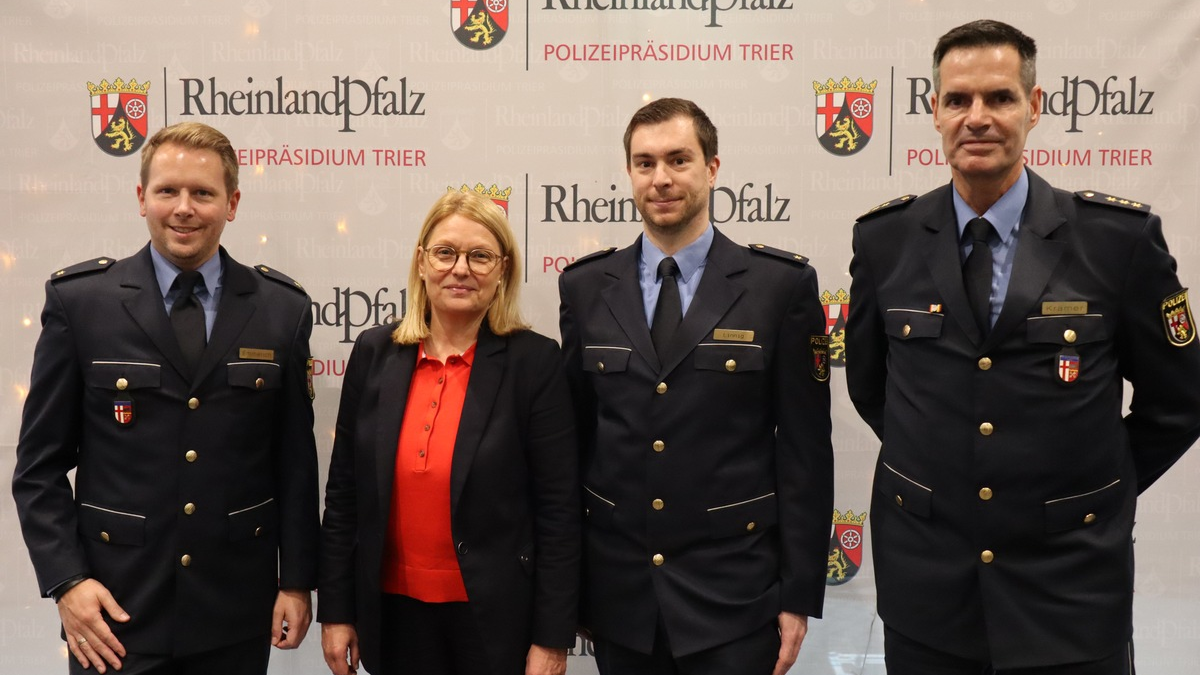 POL-PPTR: Polizeiinspektion Trier unter neuer Leitung, Weitere Führungswechsel im Polizeipräsidium Trier - Foto: presseportal.de