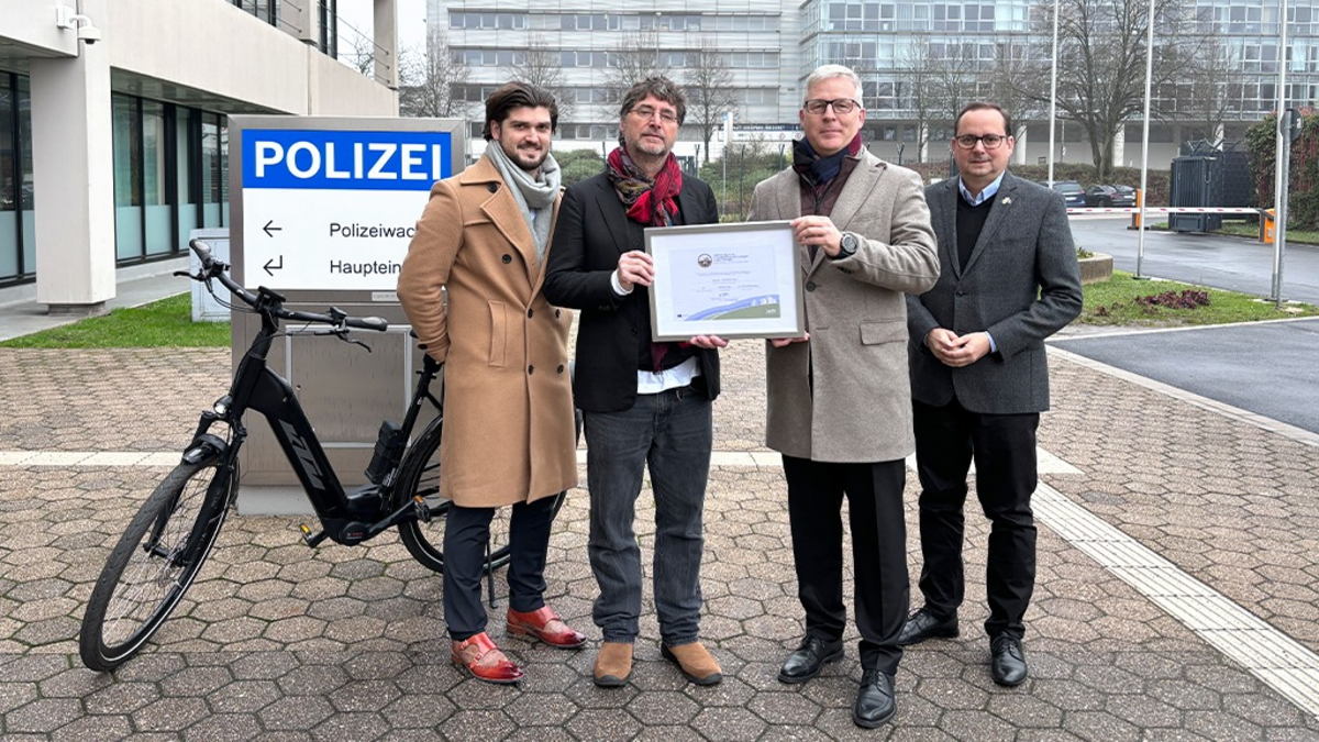 POL-E: Essen: Zum dritten Mal in Folge ausgezeichnet - Polizei Essen ist und bleibt fahrradfreundlicher Arbeitgeber - Foto: presseportal.de