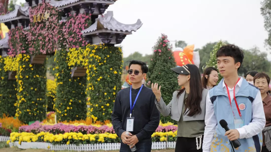 CICG: Besuch des Blumenmeers in Zhongshan - Bild: presseportal.de
