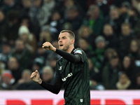 Honorat erzielt das 3:0 für Borussia Mönchengladbach. - Foto: Federico Gambarini/dpa