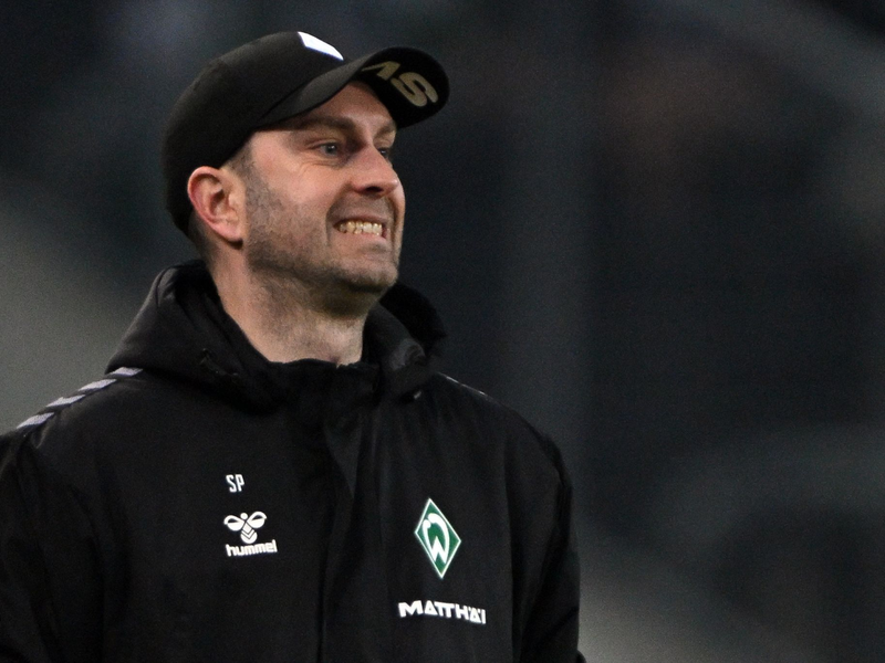 Bremens Trainer Ole Werner an der Seitenlinie. - Foto: Federico Gambarini/dpa