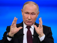 Russlands Präsident Wladimir Putin führt seit fast 22 Monaten Krieg gegen die Ukraine. - Foto: Alexander Zemlianichenko/Pool AP/AP
