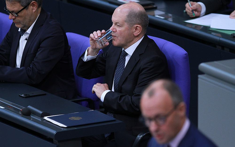 Robert Habeck, Olaf Scholz, Friedrich Merz (Archiv) - Foto: über dts Nachrichtenagentur