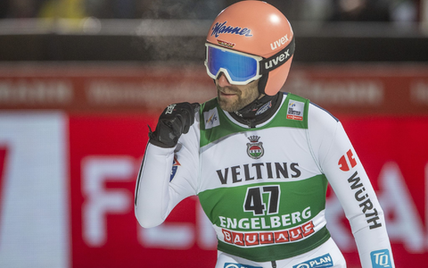 Skispringer Pius Paschke gewann in Engelberg. - Foto: Urs Flueeler/KEYSTONE/dpa