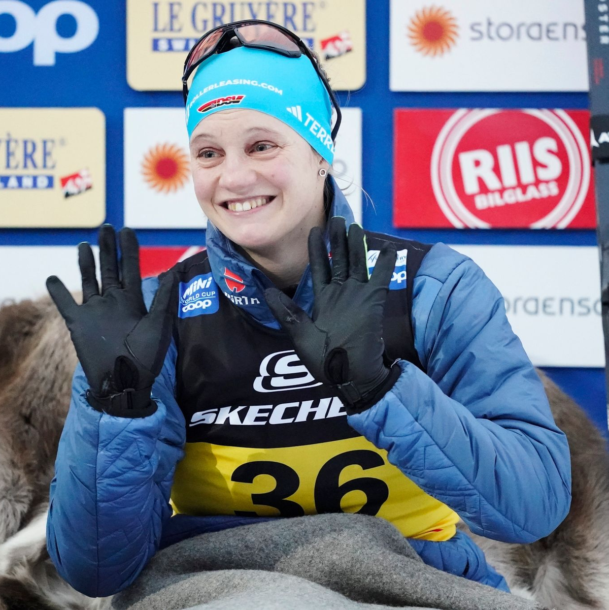 Skilangläuferin Victoria Carl ist in Toblach Zweite geworden. - Foto: Terje Pedersen/NTB Scanpix/AP/dpa