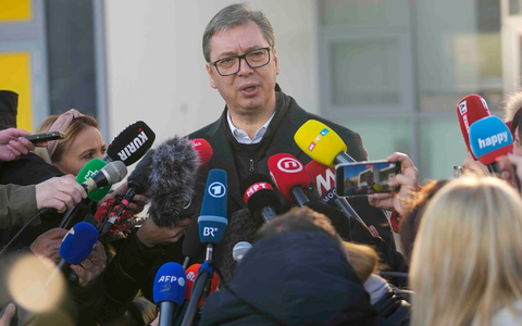 Die Partei von Präsident Aleksandar Vucic hat nach Angaben von Wahlforschern die Parlamentswahl in Serbien gewonnen. - Foto: Darko Vojinovic/AP