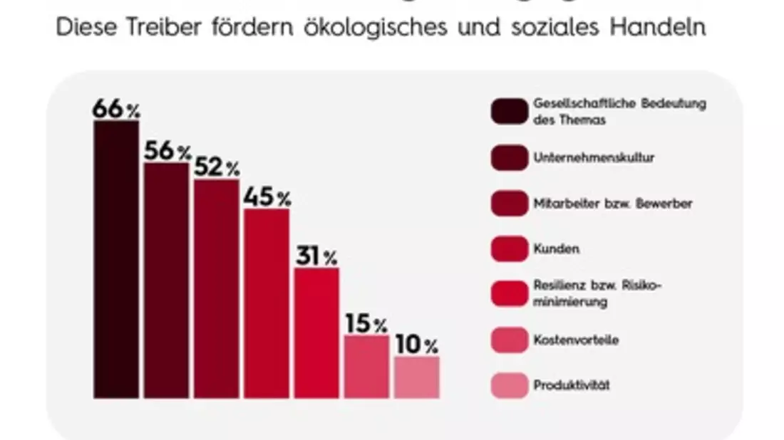 Nachhaltigkeit in Unternehmen: Zwei Drittel reagieren auf Druck von außen - Bild: presseportal.de