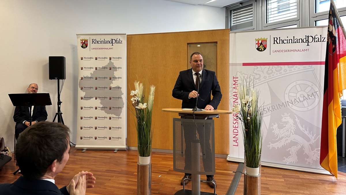LKA-RP: Amtseinführung von Frank Gautsche als neuer Vizepräsident des Landeskriminalamtes - Foto: presseportal.de