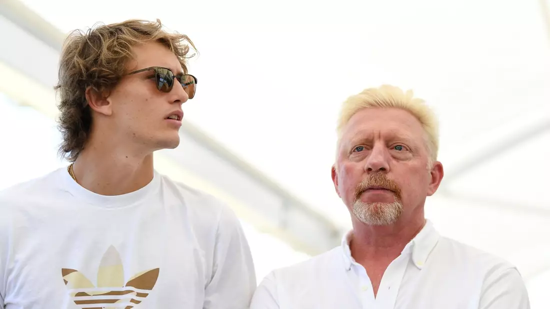 Alexander Zverev (l) will in der Weltrangliste noch weiter nach oben klettern. Boris Becker sieht dafür gute Chancen. - Bild: Dan Peled/AAP/dpa