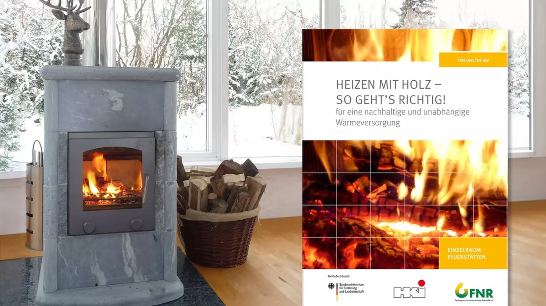 Heizen mit Holz, so geht's richtig / Mit guter Bedienung Emissionen reduzieren - Bild: presseportal.de
