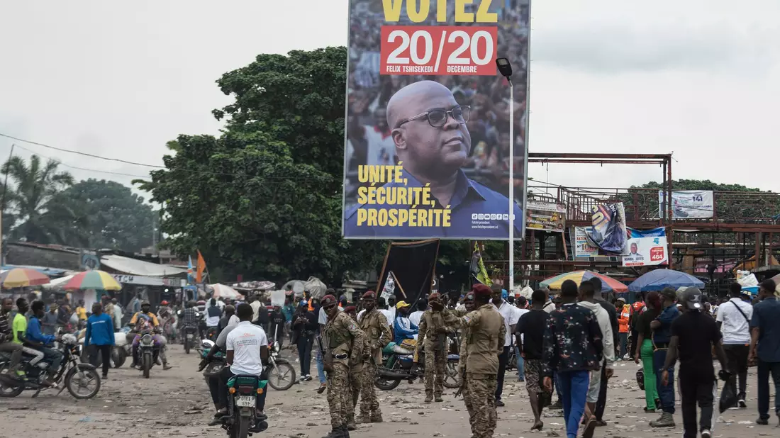 Präsident Félix Tshisekedi hat gute Chancen auf eine Wiederwahl in der Demokratischen Republik Kongo. - Bild: Samy Ntumba Shambuyi/AP/dpa