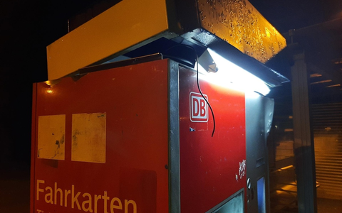 BPOL-HB: Fahrausweisautomat im Bahnhof Wieren aufgebrochen - Foto: presseportal.de
